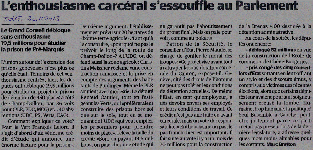 Essouflement carcéral